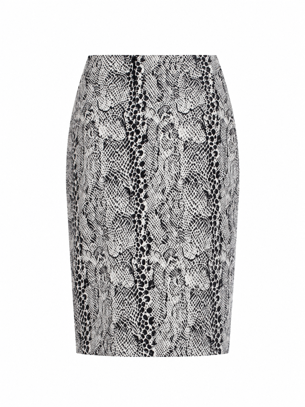 Pencil snake printed skirt