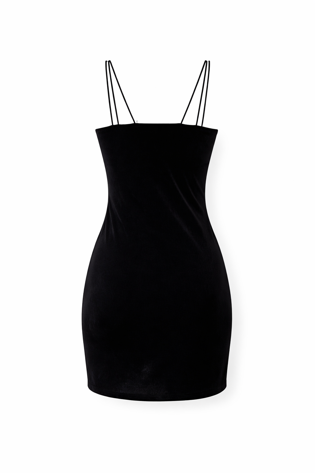 Mini velvet dress with flowers