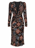 Deep V neckline dress