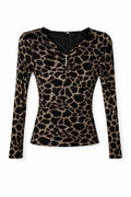 Animal printed top
