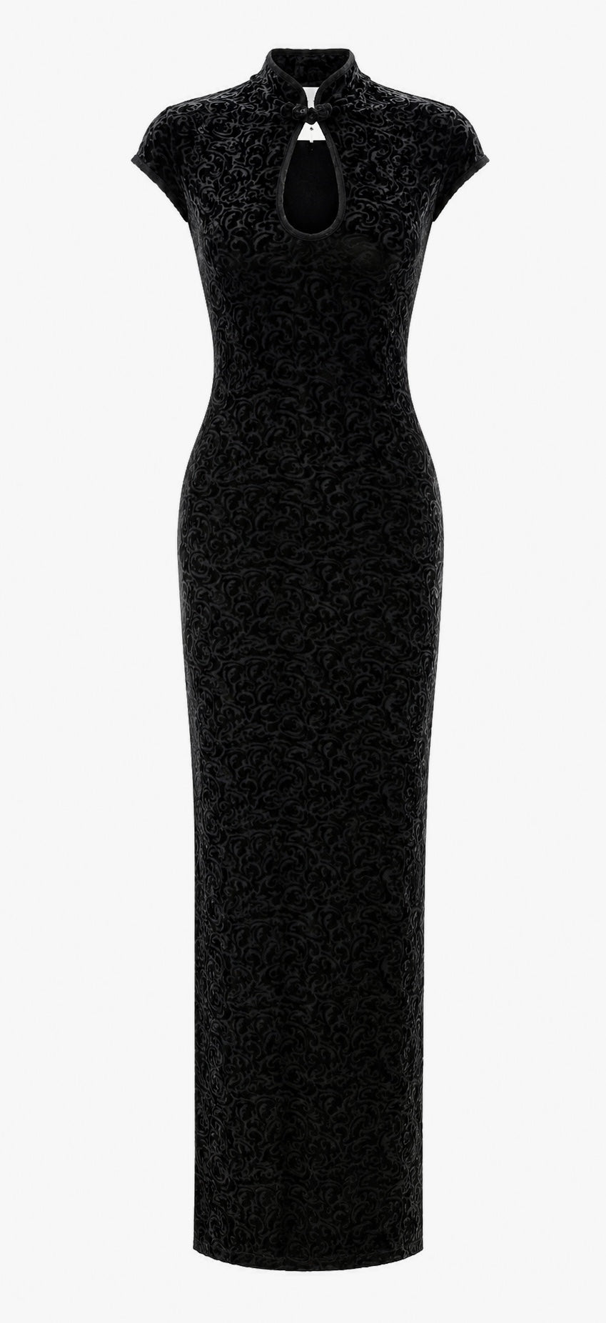 Lipsy London mesh maxi quipao dress
