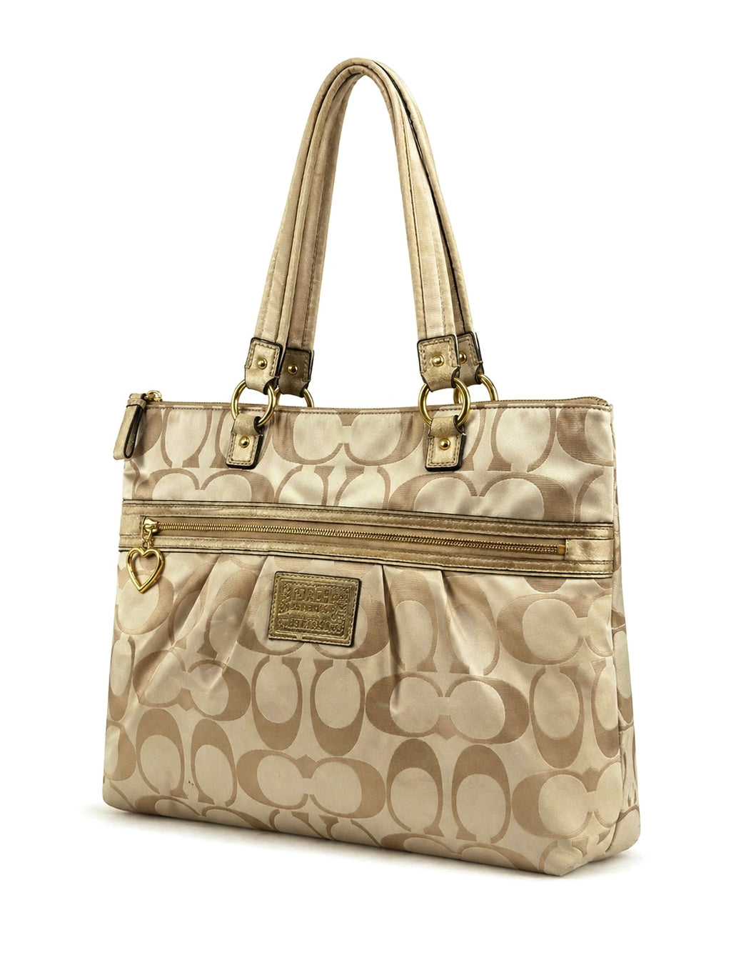 Vintage Coach canvas tote bag