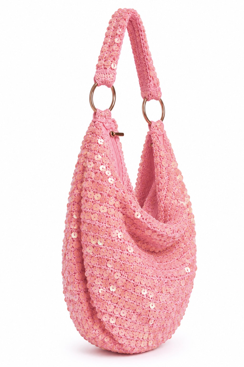 Sequin shoulder bag