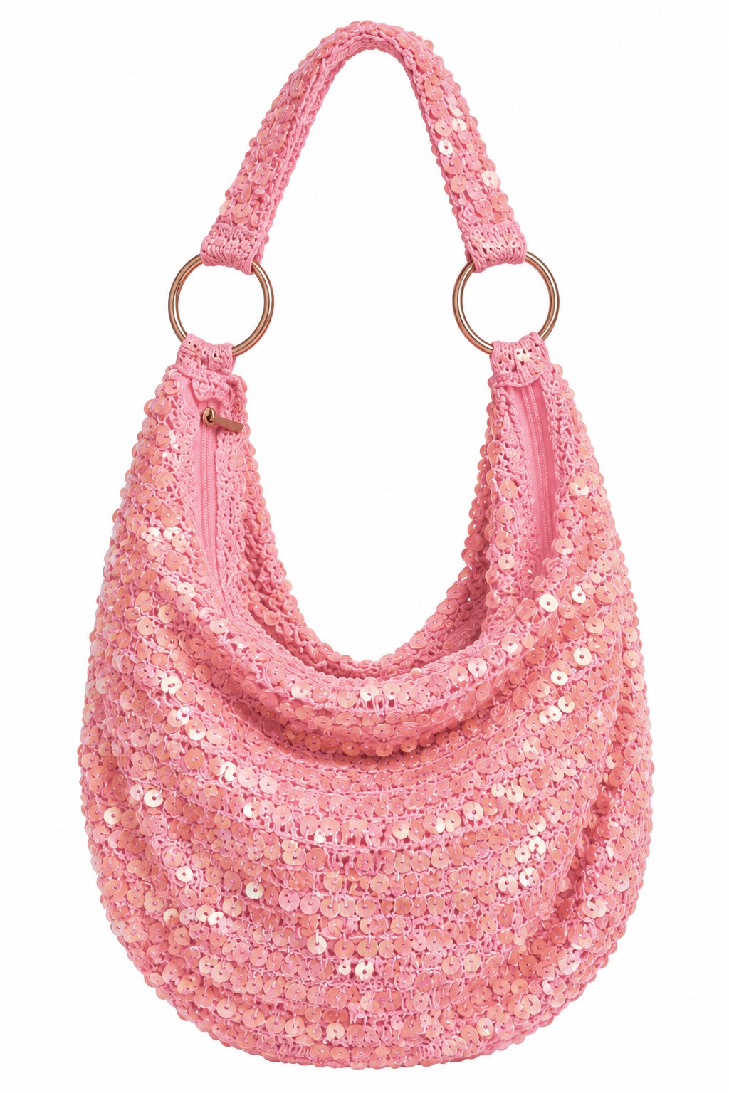 Sequin shoulder bag