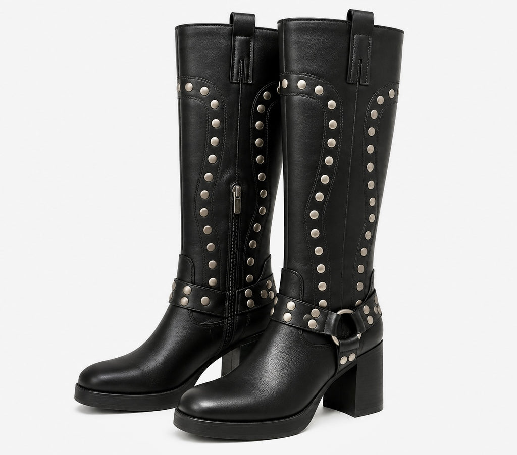 New Nine West studded ringer boots