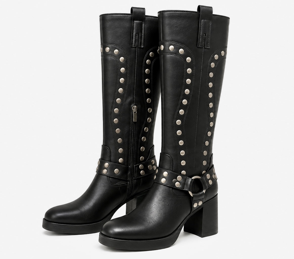New Nine West studded ringer boots