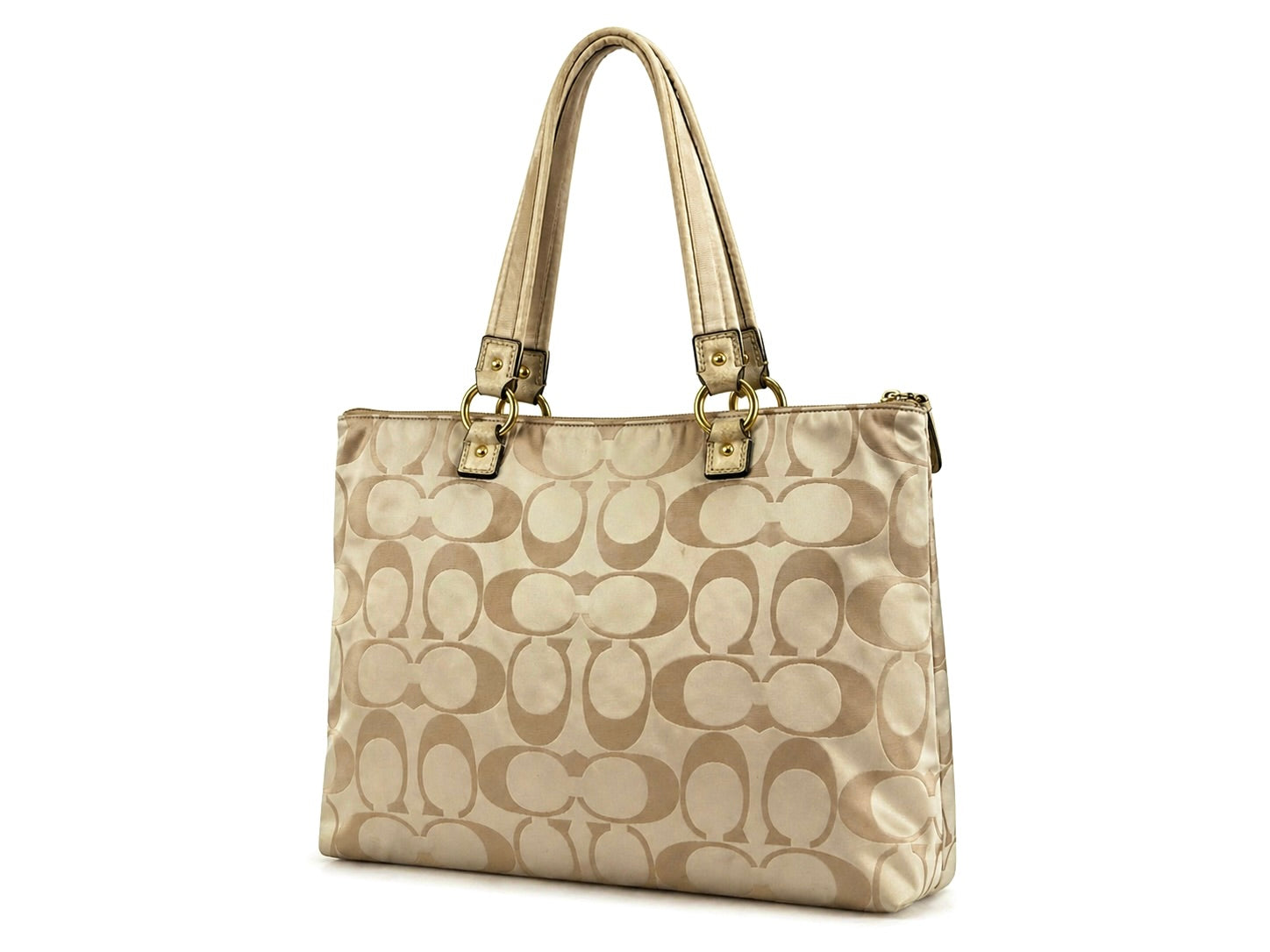 Vintage Coach canvas tote bag