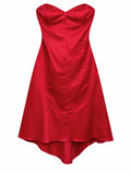 Thick satin corset dress