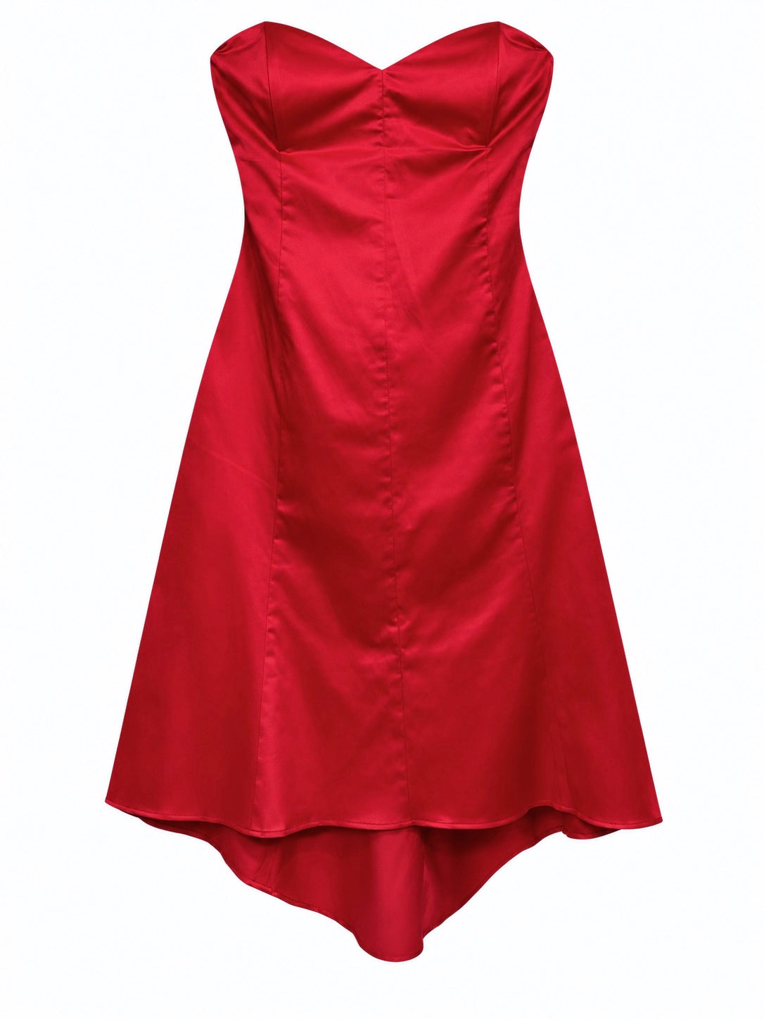 Thick satin corset dress