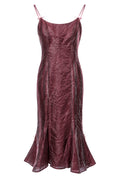 Metallic corset dress
