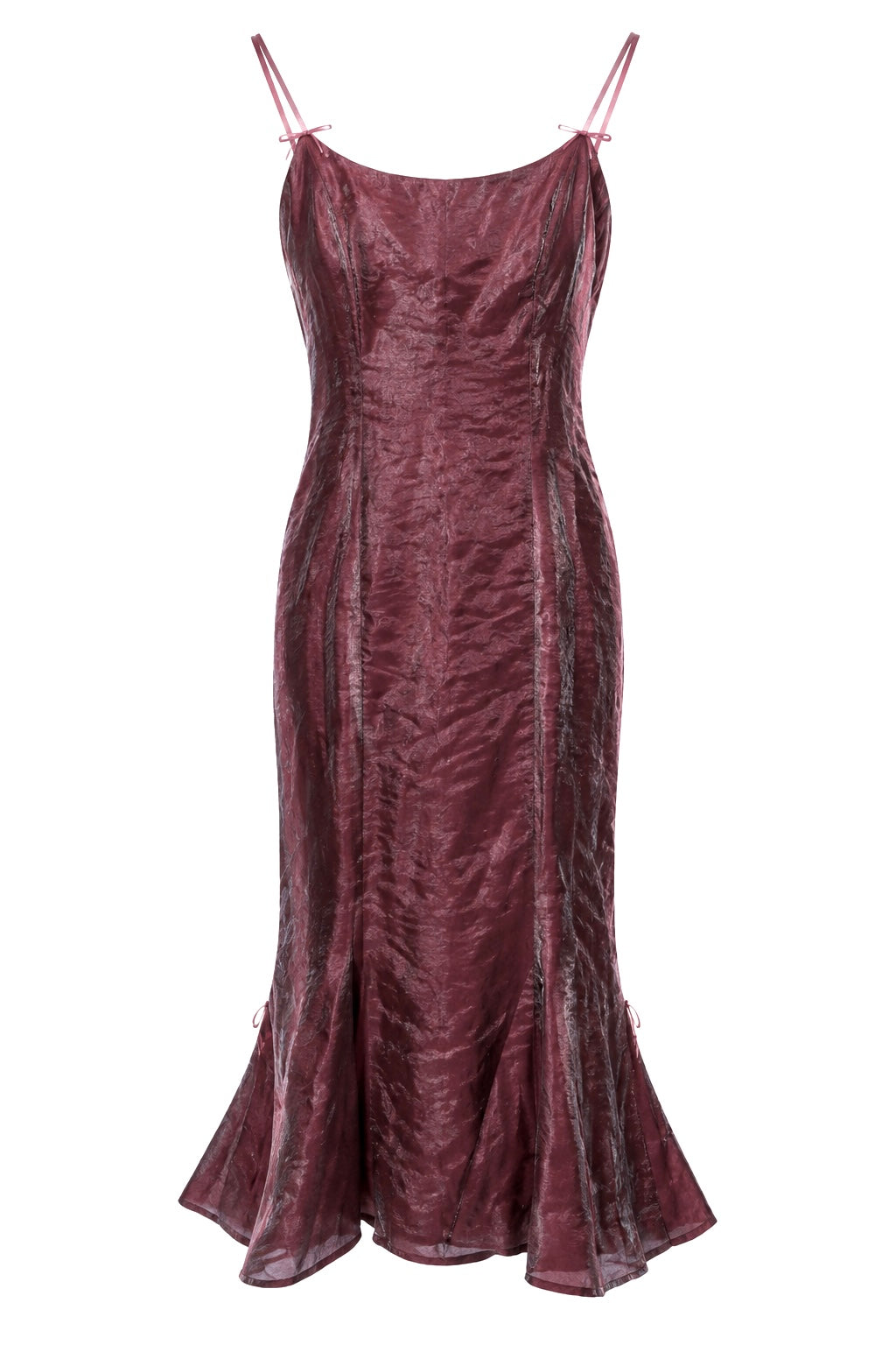 Metallic corset dress