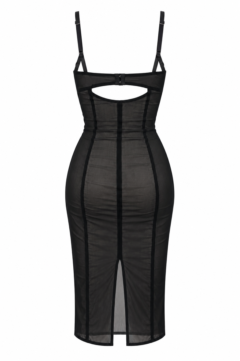 Morgan semi sheer dress