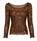 Crochet beaded blouse