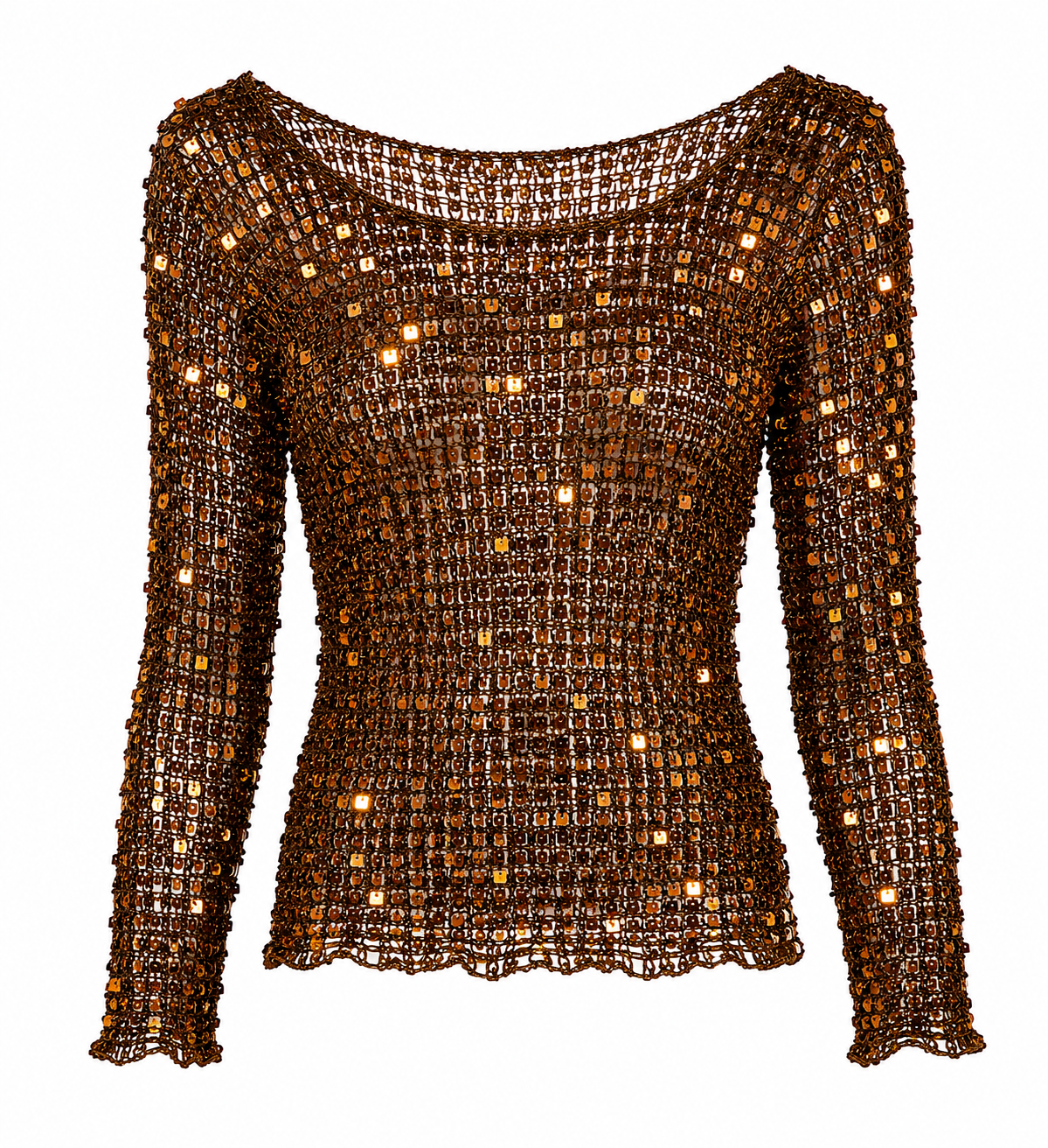 Crochet beaded blouse