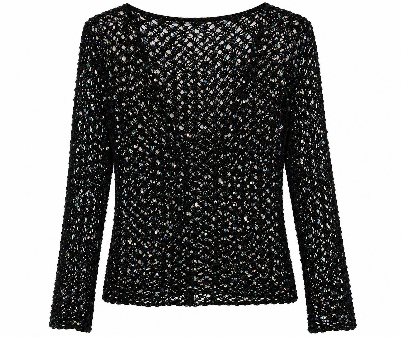 Crochet beaded cardigan