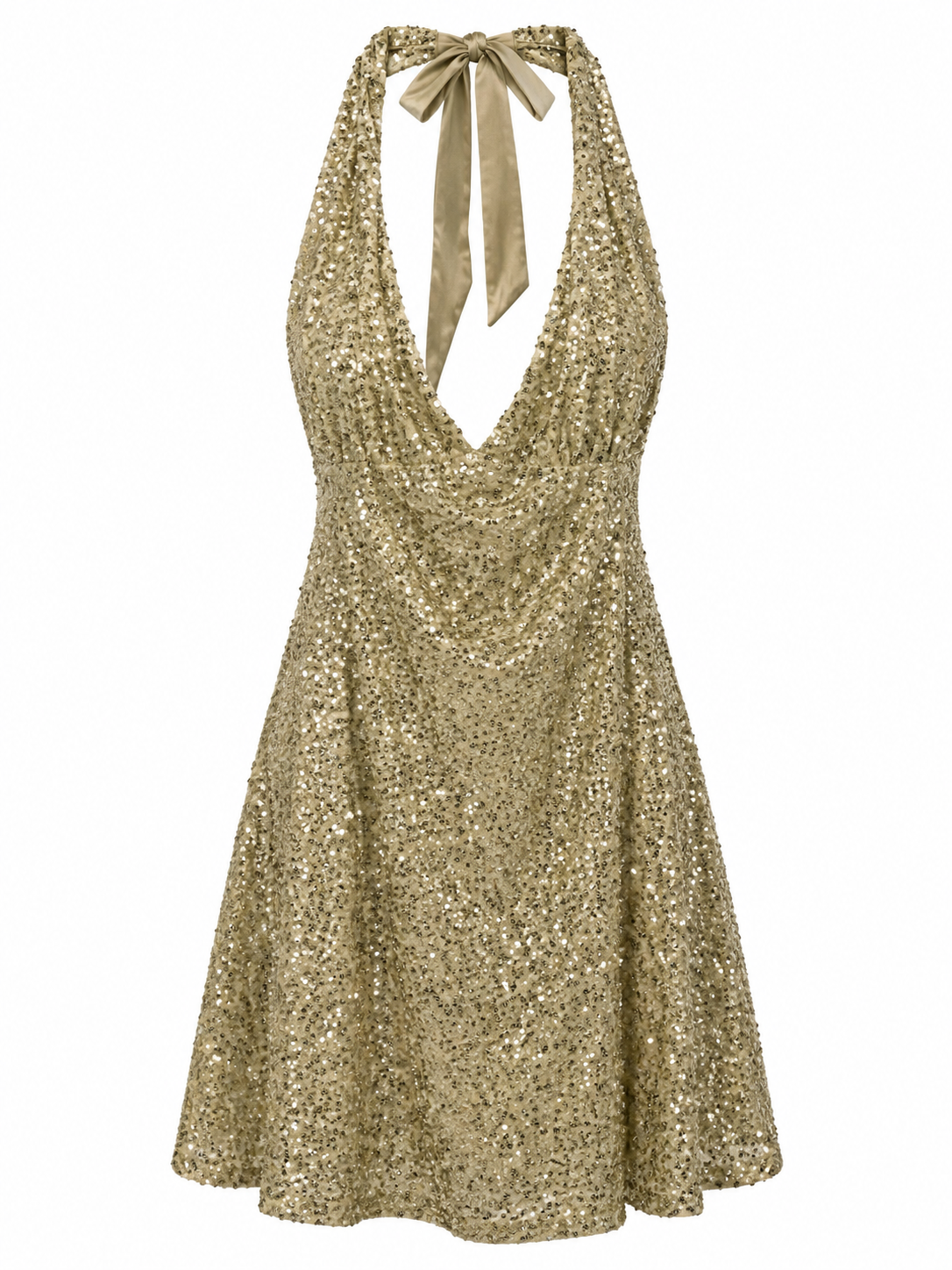 Mini party halter neck dress