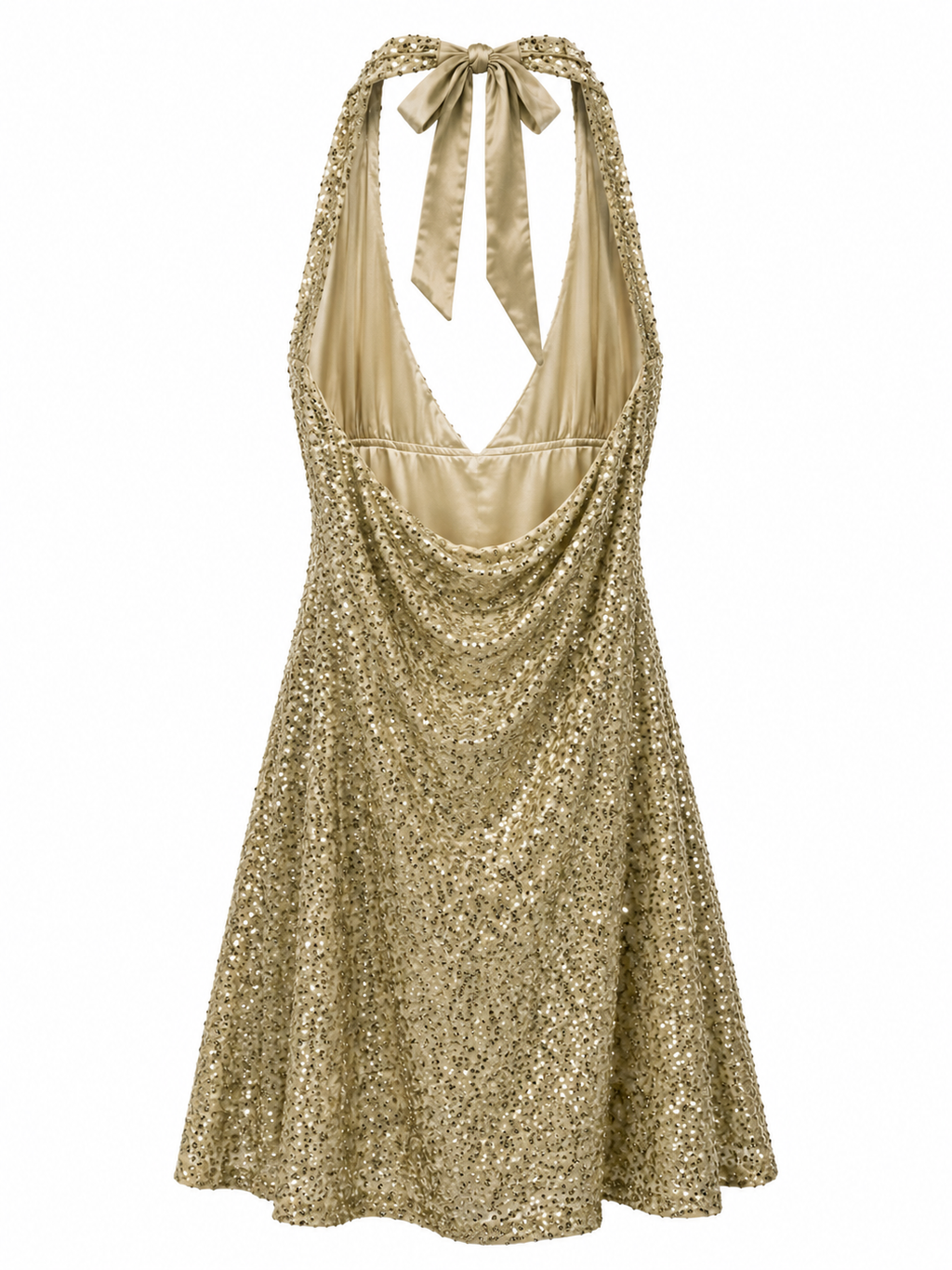 Mini party halter neck dress