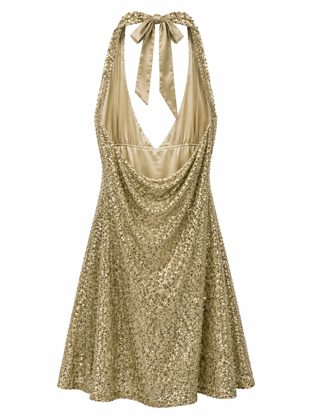 Mini party halter neck dress