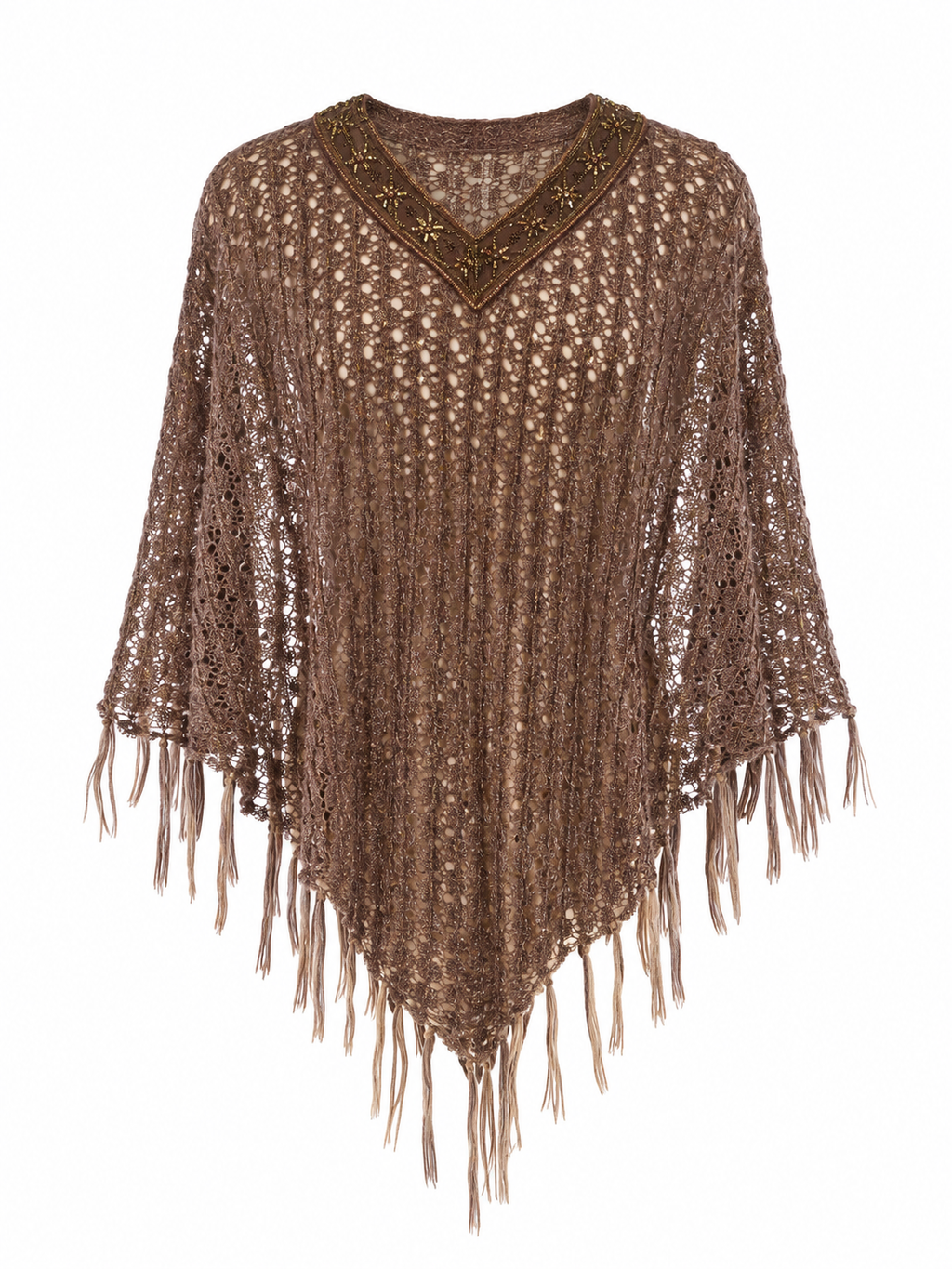 Knitted poncho