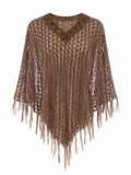 Knitted poncho