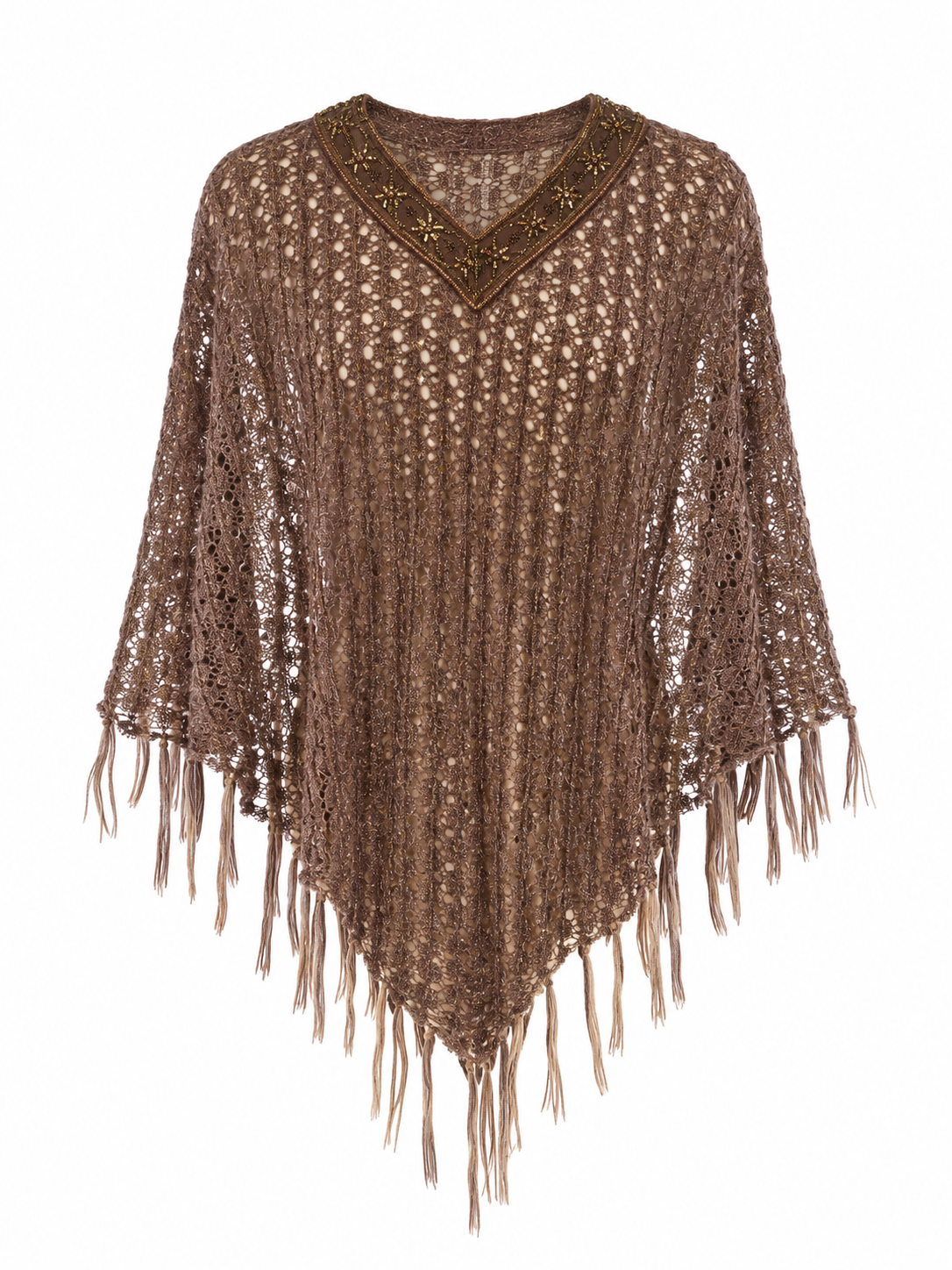 Knitted poncho
