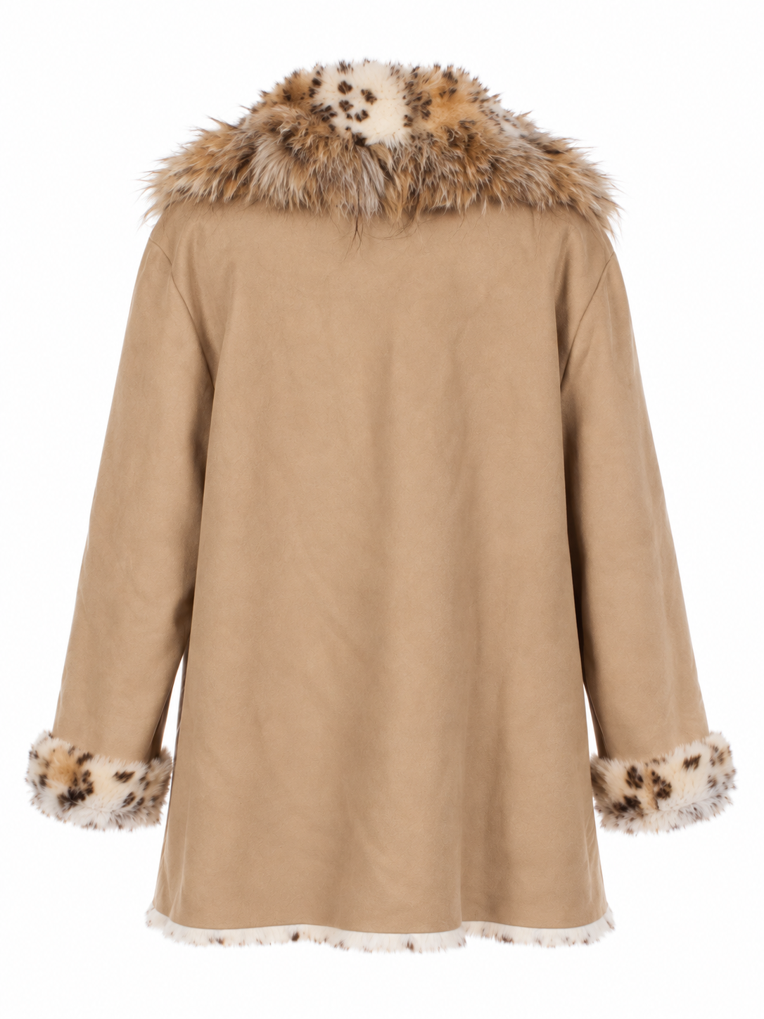 Eco fur warm winter coat