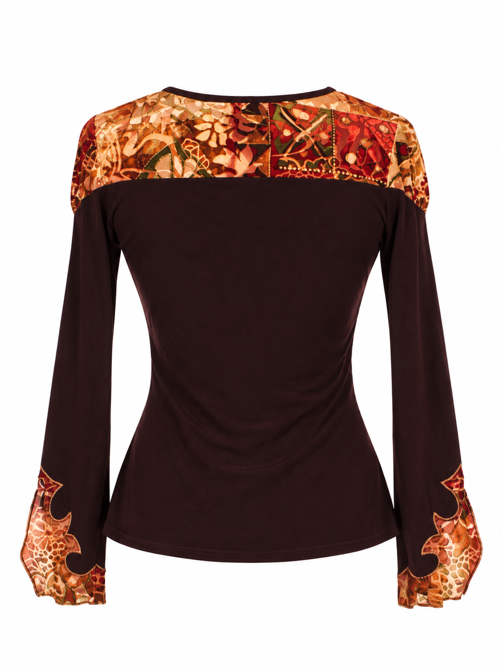 Deadstock blouse with velvet details