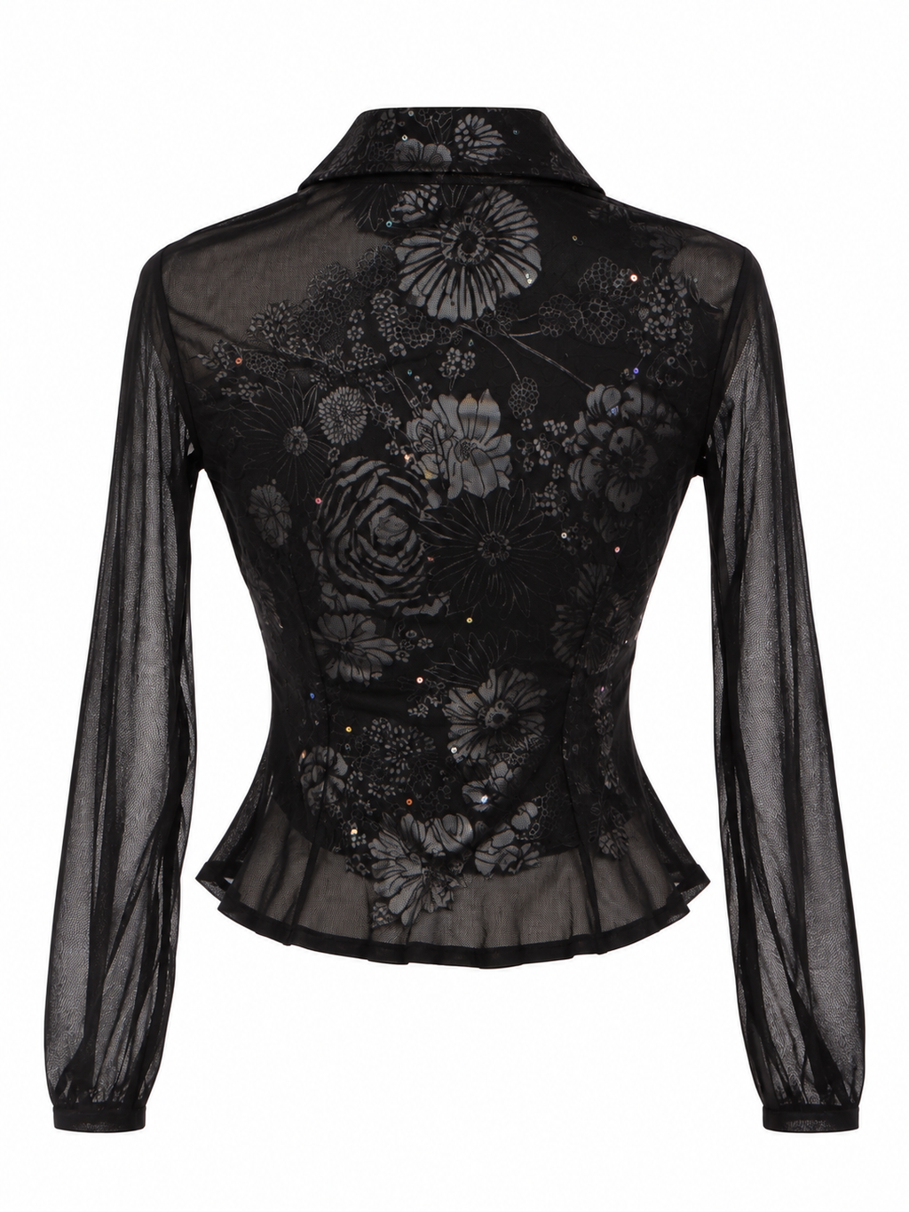 Mesh fitted shirt
