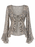 Boho front tied tunic