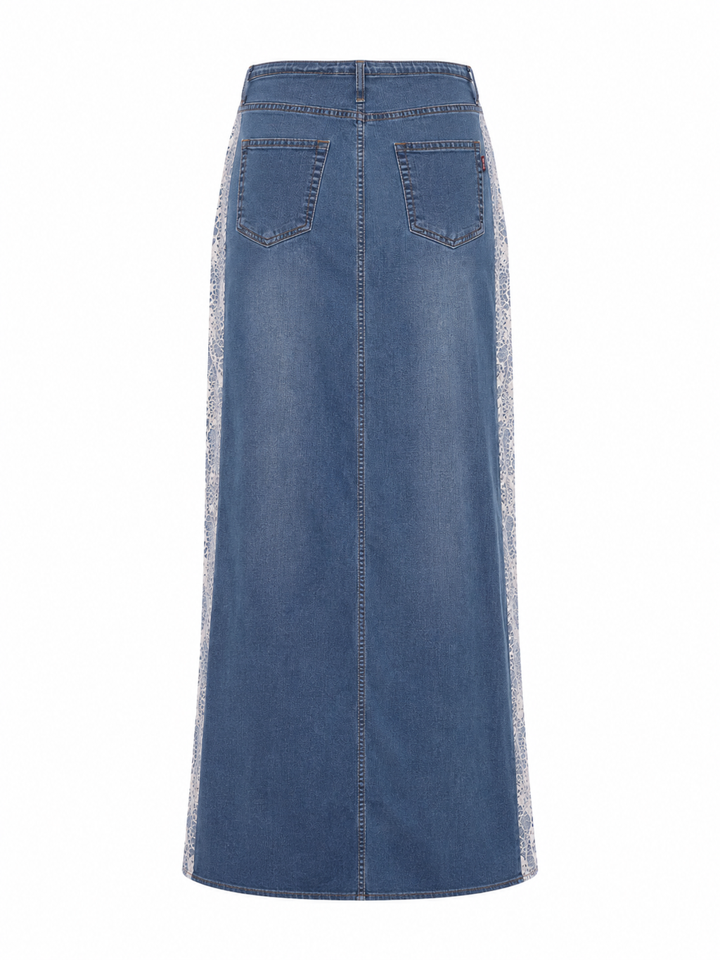 Maxi denim skirt