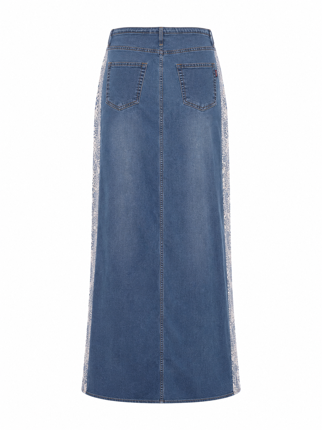 Maxi denim skirt