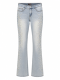 Vintage pearl embellished jeans