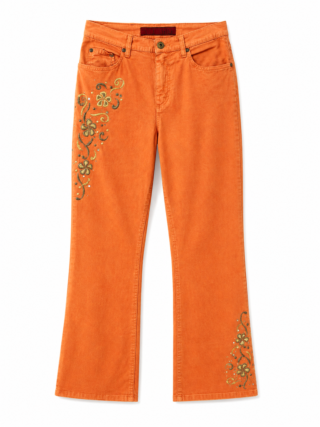 Vintage embroidered pants