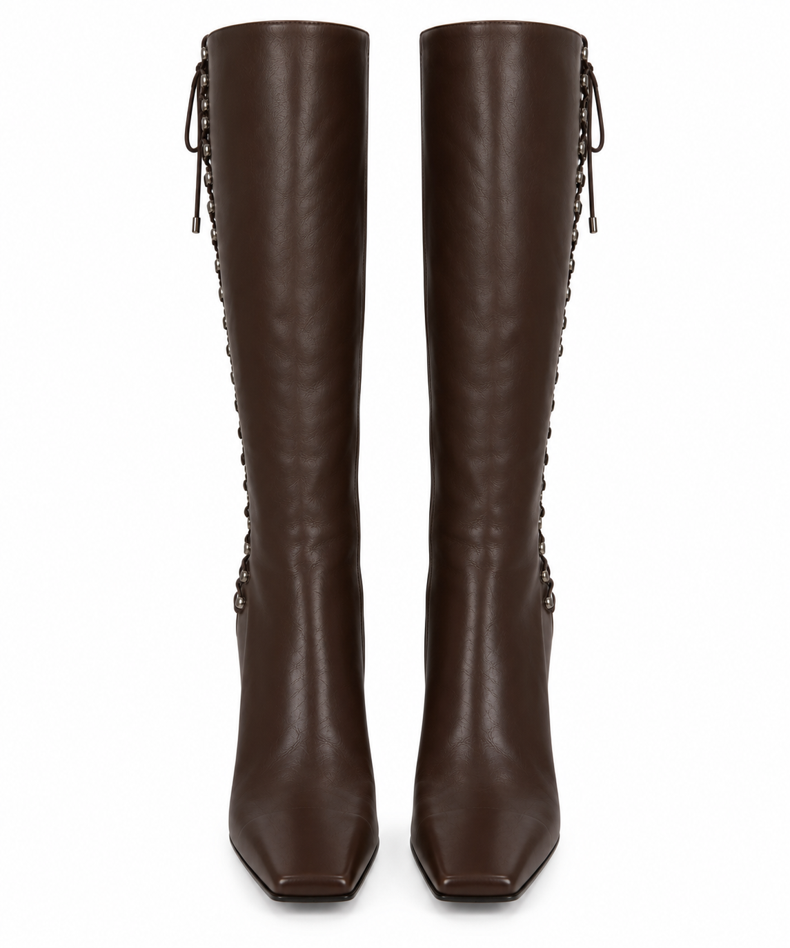 Deadstock leather corset lace up boots