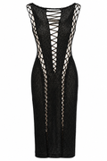 Tassos Mitropoulos corset knitted dress