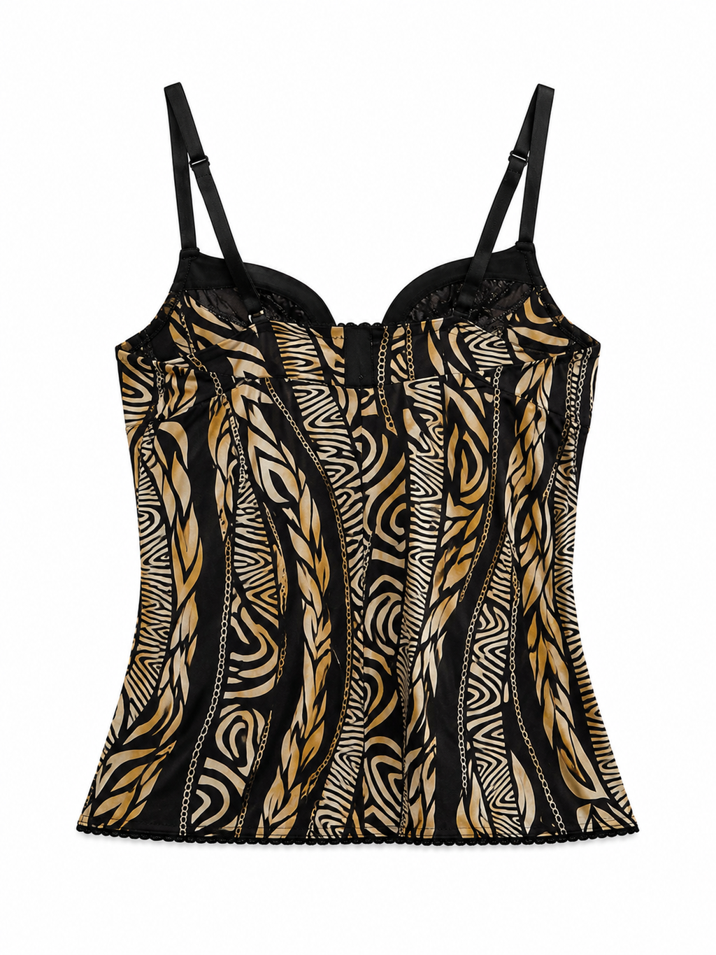 Tribal print corset top