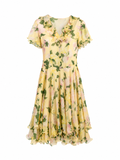 Vintage Italian summer frilled dress