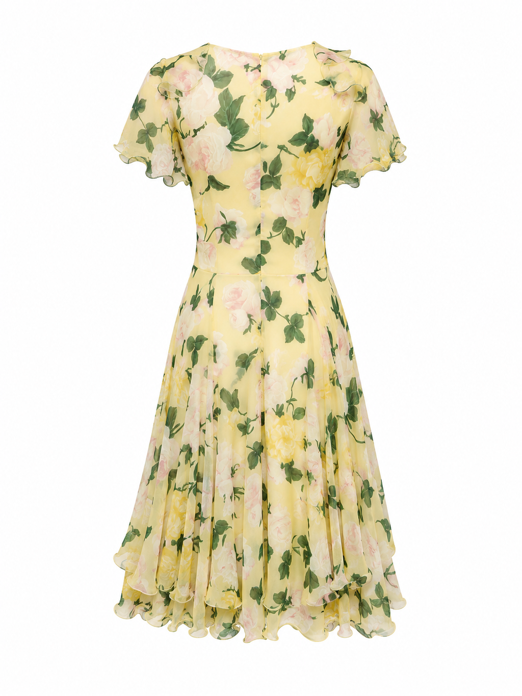 Vintage Italian summer frilled dress