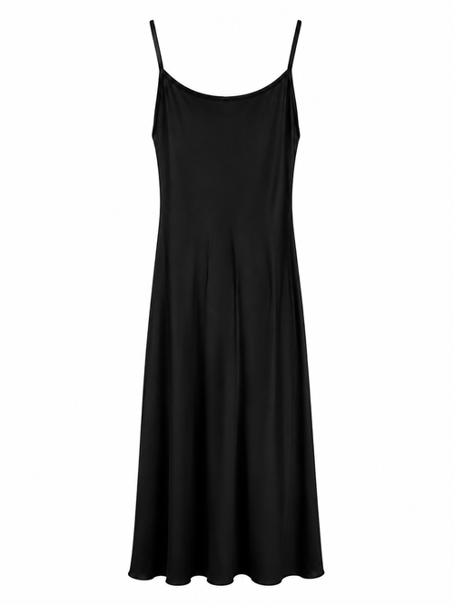 Black maxi lingerie dress
