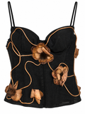 Cinema corset with flowers
