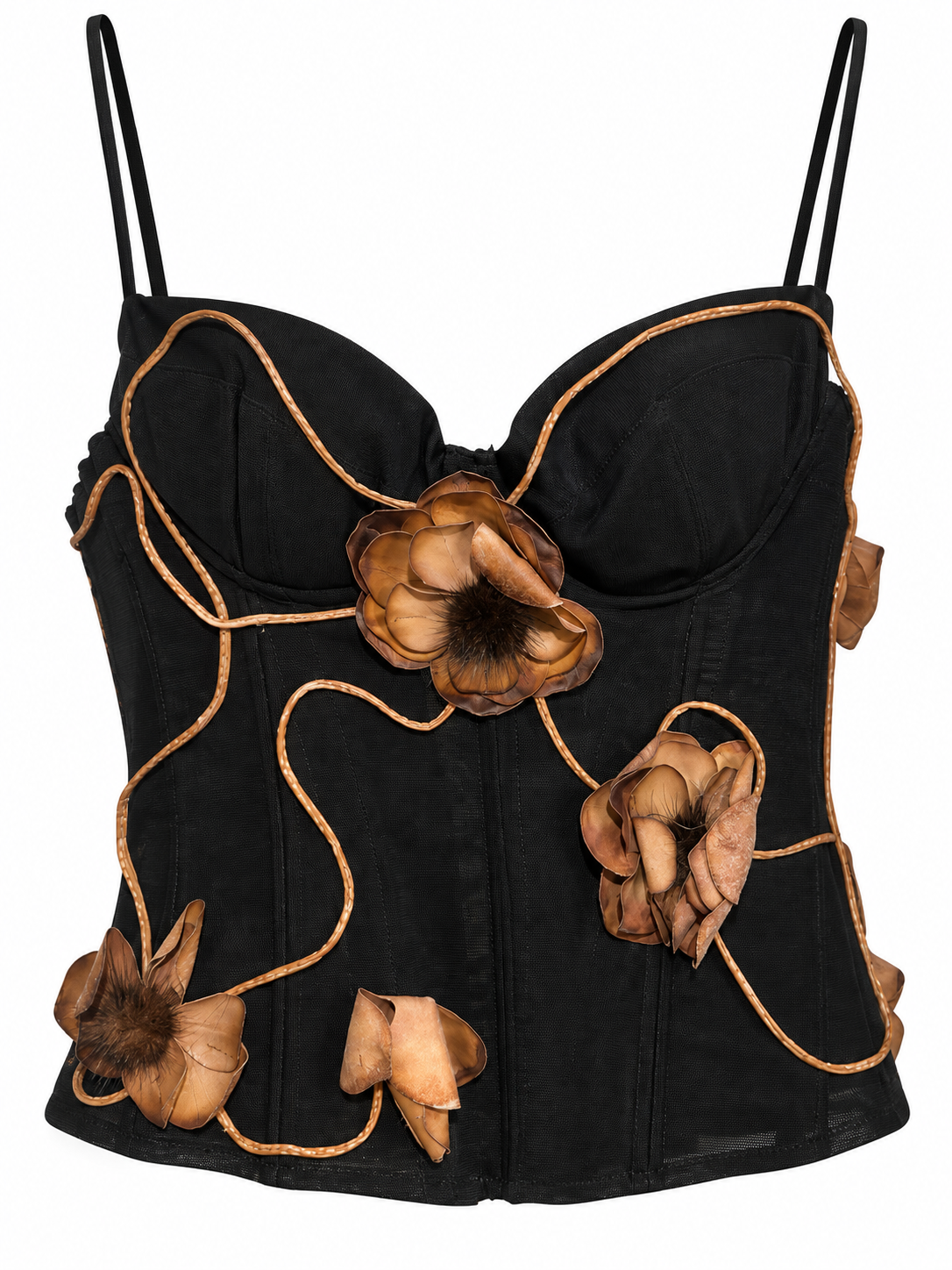 Cinema corset with flowers