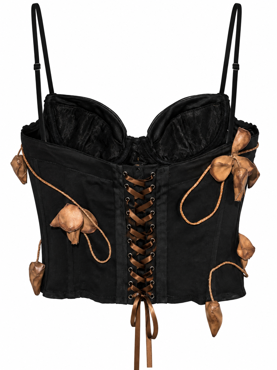 Cinema corset with flowers