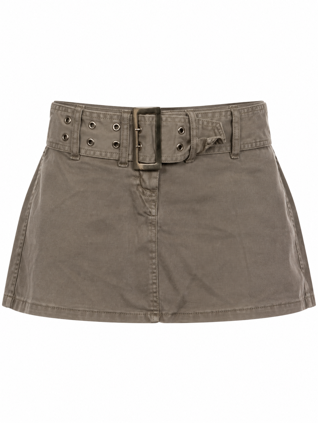 Mini belted skirt