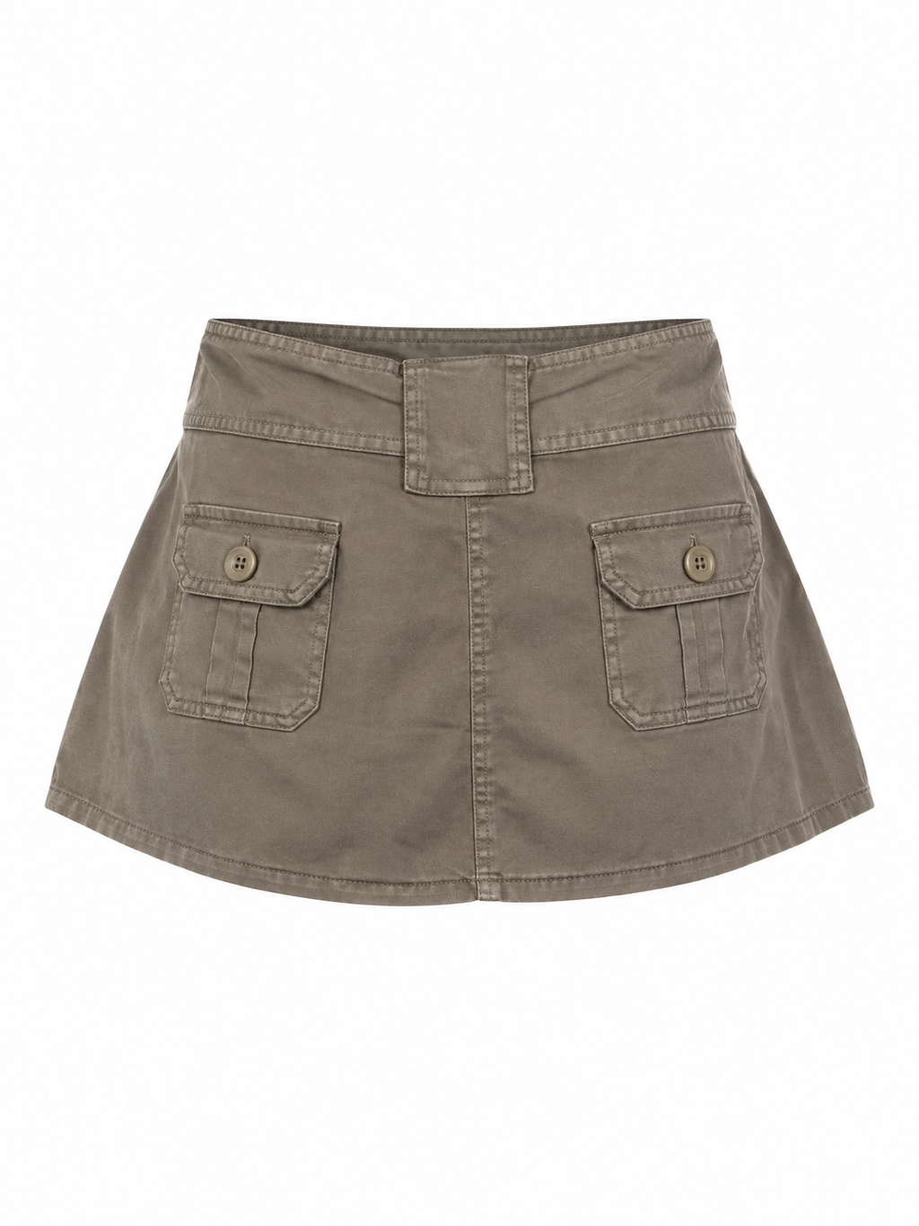 Mini belted skirt