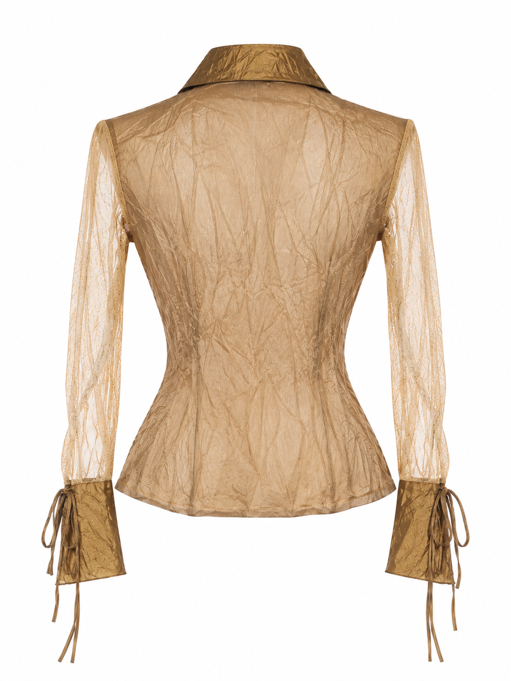 Taffeta corset with mesh back
