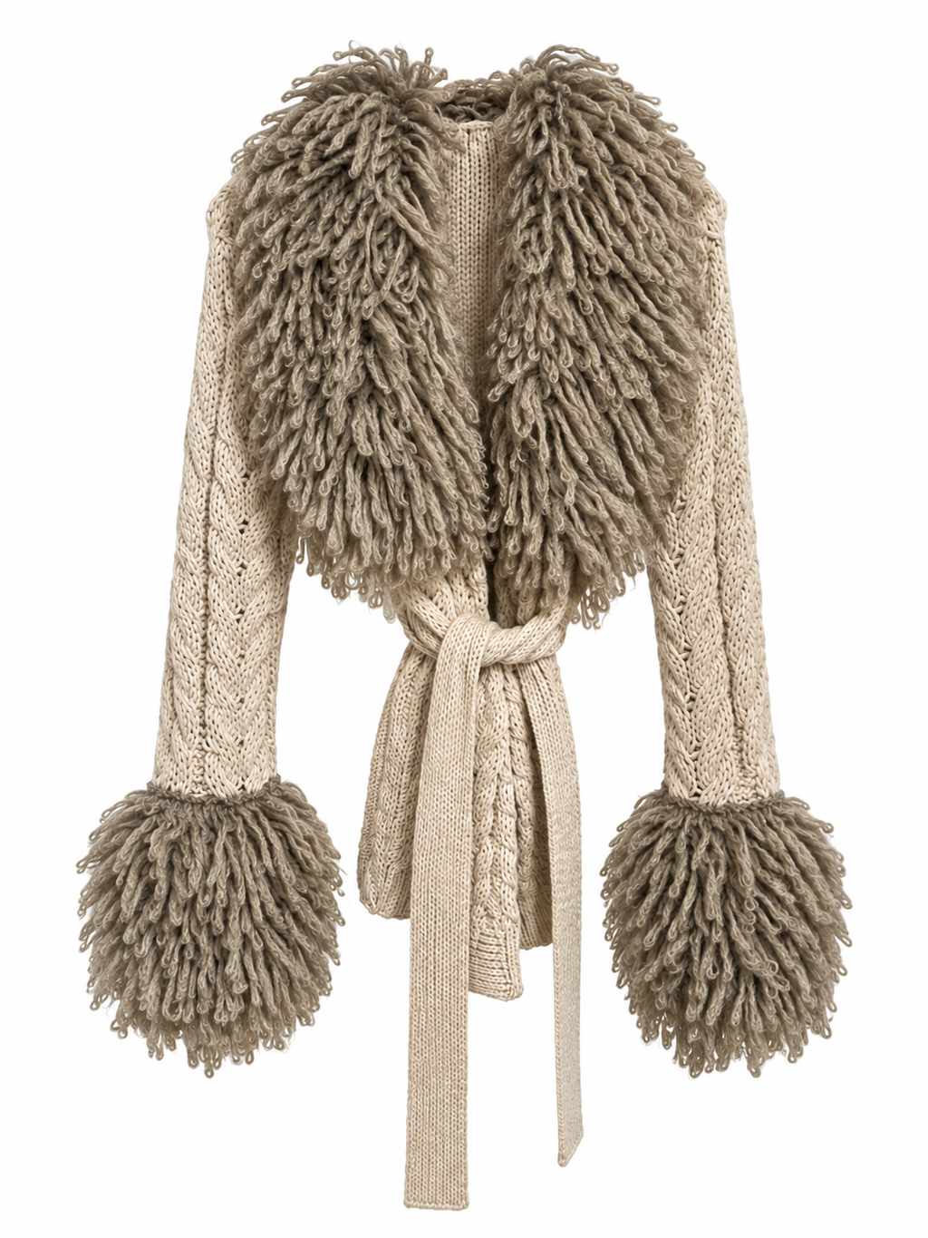 Sisley belted cardigan
