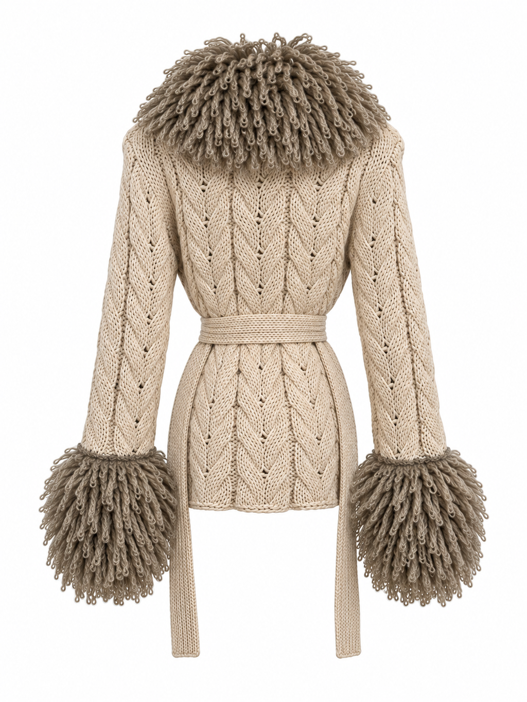 Sisley belted cardigan