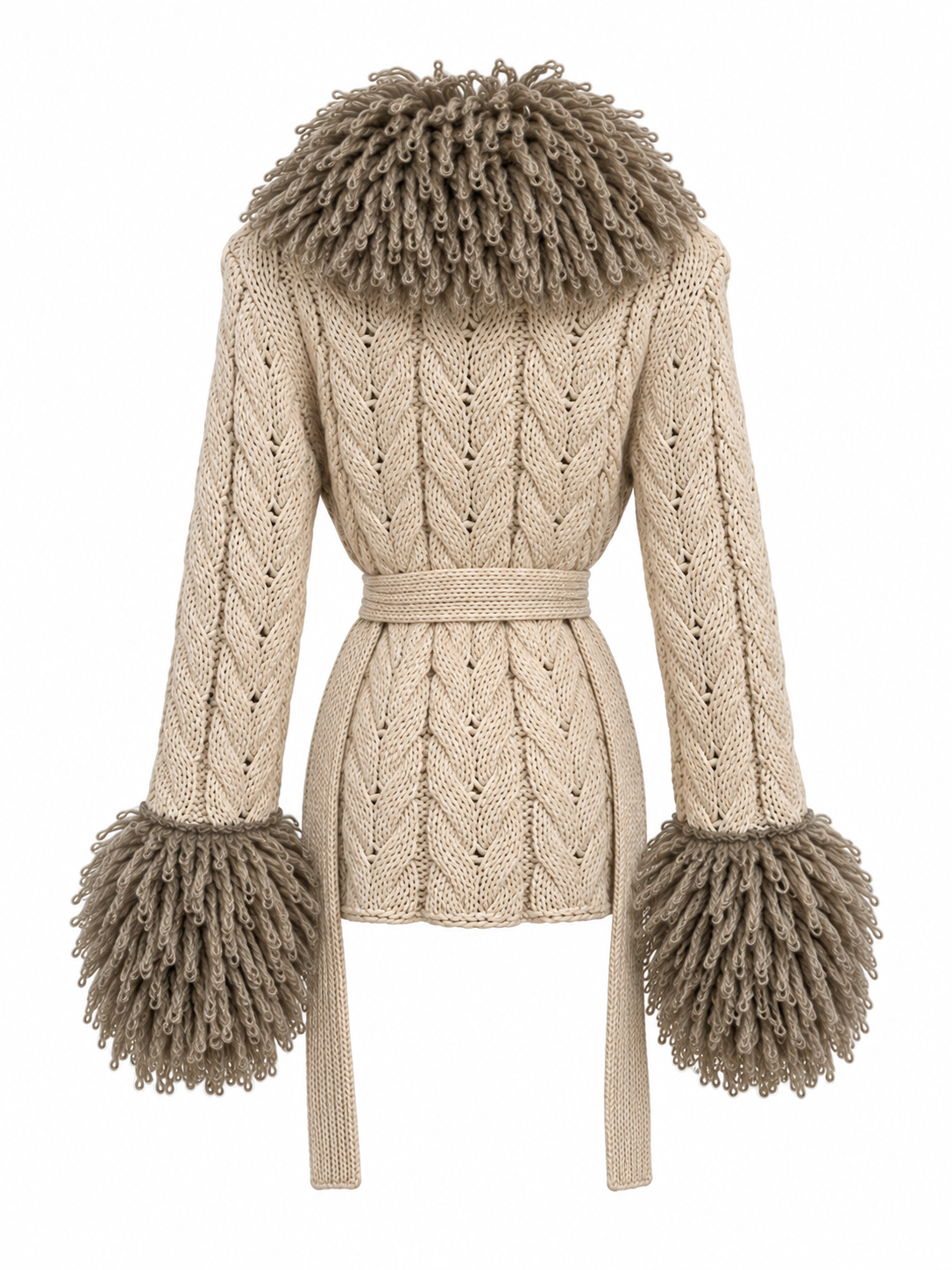 Sisley belted cardigan