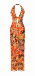 Maxi backless dress