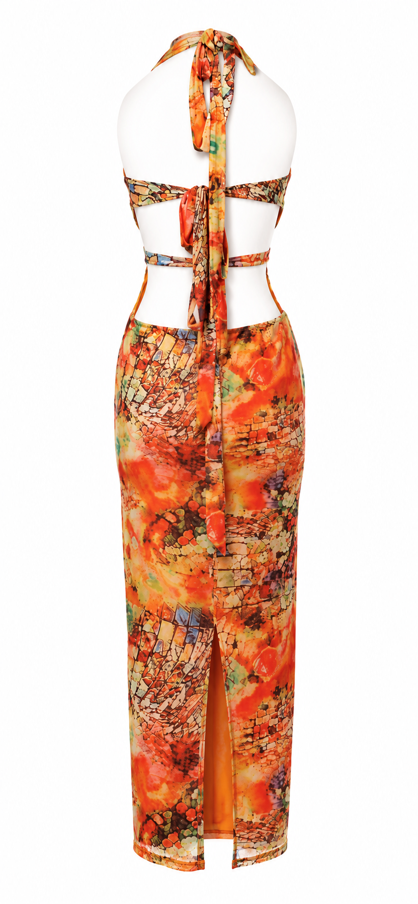 Maxi backless dress